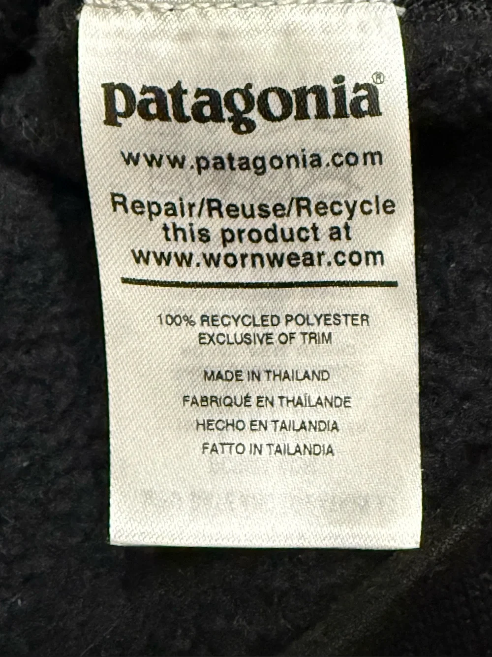 Patagonia Men's Better Sweater 1/4 Zip Pullover Size Small Black